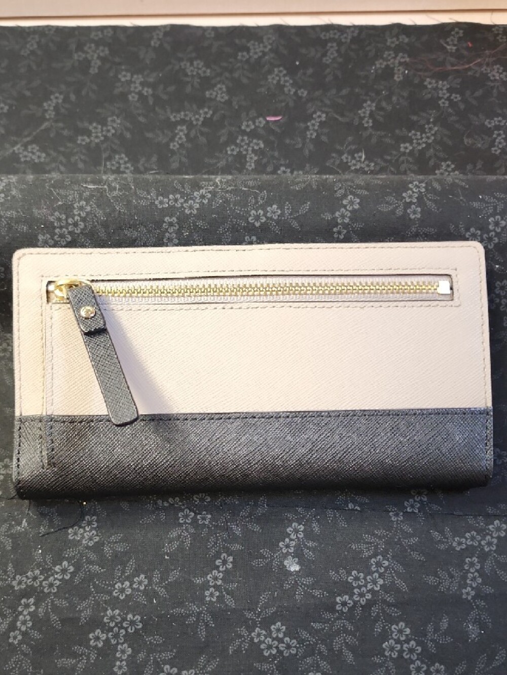 Kate Spade Neda Newbury Lane Zip-Around Wallet in Mousfro/Black New No Tag - Picture 3 of 7